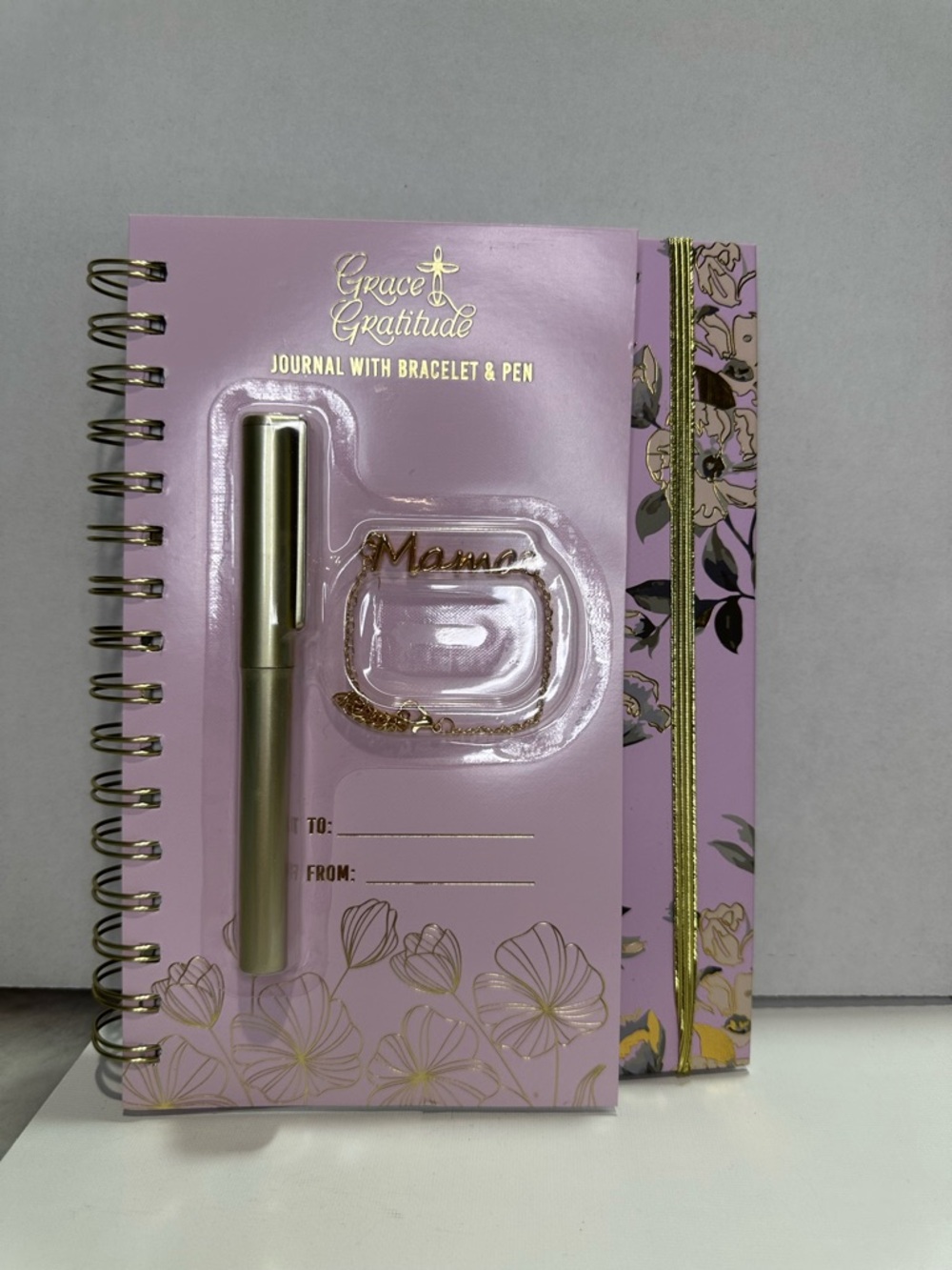 Pink Journal with Bracelet & Pen